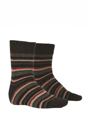 Unisex Possum Merino Striped Sock